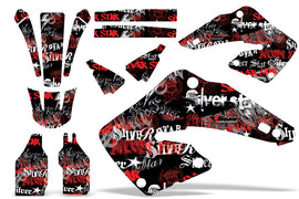 Dirt Bike Graphics Kit MX Decal Wrap For Honda CR125 CR250 2000-2001 SSSH RED BLACK-atv motorcycle utv parts accessories gear helmets jackets gloves pantsAll Terrain Depot