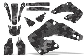 Dirt Bike Graphics Kit MX Decal Wrap For Honda CR125 CR250 2000-2001 CAMOPLATE BLACK-atv motorcycle utv parts accessories gear helmets jackets gloves pantsAll Terrain Depot
