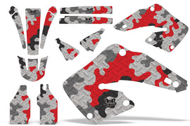 Dirt Bike Graphics Kit MX Decal Wrap For Honda CR125 CR250 2000-2001 CAMOPLATE RED-atv motorcycle utv parts accessories gear helmets jackets gloves pantsAll Terrain Depot