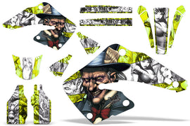 Dirt Bike Graphics Kit MX Decal Wrap For Honda CR125 CR250 2000-2001 HATTER SILVER YELLOW-atv motorcycle utv parts accessories gear helmets jackets gloves pantsAll Terrain Depot