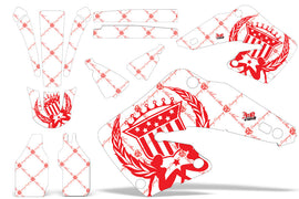 Dirt Bike Graphics Kit MX Decal Wrap For Honda CR125 CR250 2000-2001 RELOADED RED WHITE-atv motorcycle utv parts accessories gear helmets jackets gloves pantsAll Terrain Depot