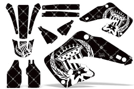 Dirt Bike Graphics Kit MX Decal Wrap For Honda CR125 CR250 2000-2001 RELOADED WHITE BLACK-atv motorcycle utv parts accessories gear helmets jackets gloves pantsAll Terrain Depot