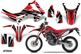 Dirt Bike Graphics Kit Decal Sticker Wrap For Honda CRF250L 2013-2016 ATTACK RED