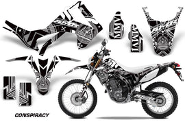 Dirt Bike Graphics Kit Decal Sticker Wrap For Honda CRF250L 2013-2016 CONSPIRACY WHITE-atv motorcycle utv parts accessories gear helmets jackets gloves pantsAll Terrain Depot