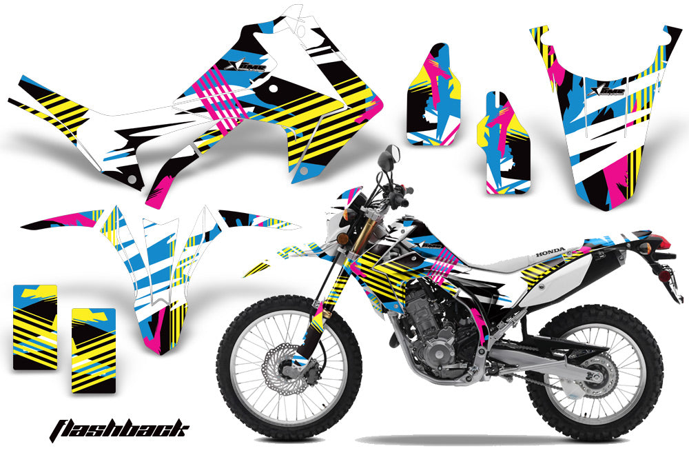 Dirt Bike Graphics Kit Decal Sticker Wrap For Honda CRF250L 2013-2016 FLASHBACK-atv motorcycle utv parts accessories gear helmets jackets gloves pantsAll Terrain Depot