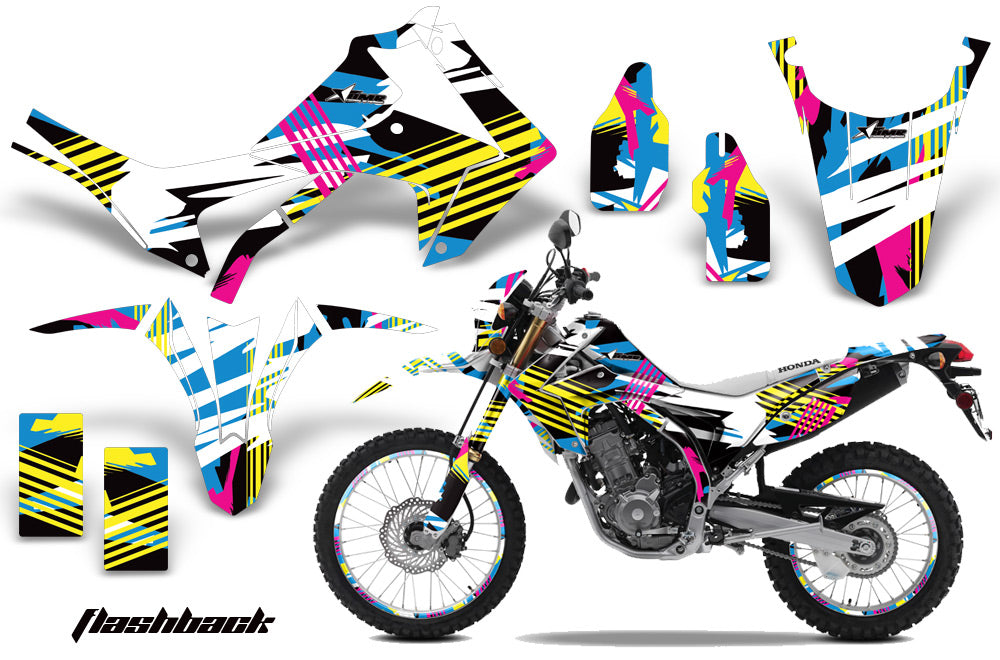 Graphics Kit Decal Sticker Wrap + # Plates For Honda CRF250L 2013-2016 FLASHBACK-atv motorcycle utv parts accessories gear helmets jackets gloves pantsAll Terrain Depot