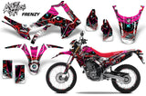 Graphics Kit Decal Sticker Wrap + # Plates For Honda CRF250L 2013-2016 FRENZY RED