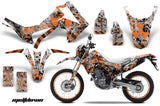 Graphics Kit Decal Sticker Wrap + # Plates For Honda CRF250L 2013-2016 MELTDOWN ORANGE SILVER
