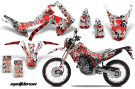 Dirt Bike Graphics Kit Decal Sticker Wrap For Honda CRF250L 2013-2016 MELTDOWN RED WHITE-atv motorcycle utv parts accessories gear helmets jackets gloves pantsAll Terrain Depot