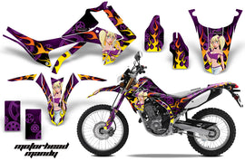 Dirt Bike Graphics Kit Decal Sticker Wrap For Honda CRF250L 2013-2016 MOTO MANDY PURPLE-atv motorcycle utv parts accessories gear helmets jackets gloves pantsAll Terrain Depot