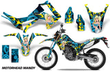 Dirt Bike Graphics Kit Decal Sticker Wrap For Honda CRF250L 2013-2016 MOTO MANDY BLUE