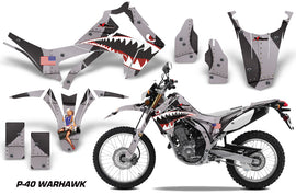 Dirt Bike Graphics Kit Decal Sticker Wrap For Honda CRF250L 2013-2016 WARHAWK BLACK-atv motorcycle utv parts accessories gear helmets jackets gloves pantsAll Terrain Depot