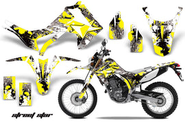 Dirt Bike Graphics Kit Decal Sticker Wrap For Honda CRF250L 2013-2016 STREET STAR YELLOW-atv motorcycle utv parts accessories gear helmets jackets gloves pantsAll Terrain Depot