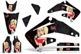 Dirt Bike Graphics Kit Decal Sticker Wrap For Honda CRF450R 2002-2004 MANDY RED BLACK