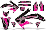 Dirt Bike Graphics Kit Decal Sticker Wrap For Honda CRF450R 2005-2008 TRIBAL PINK BLACK