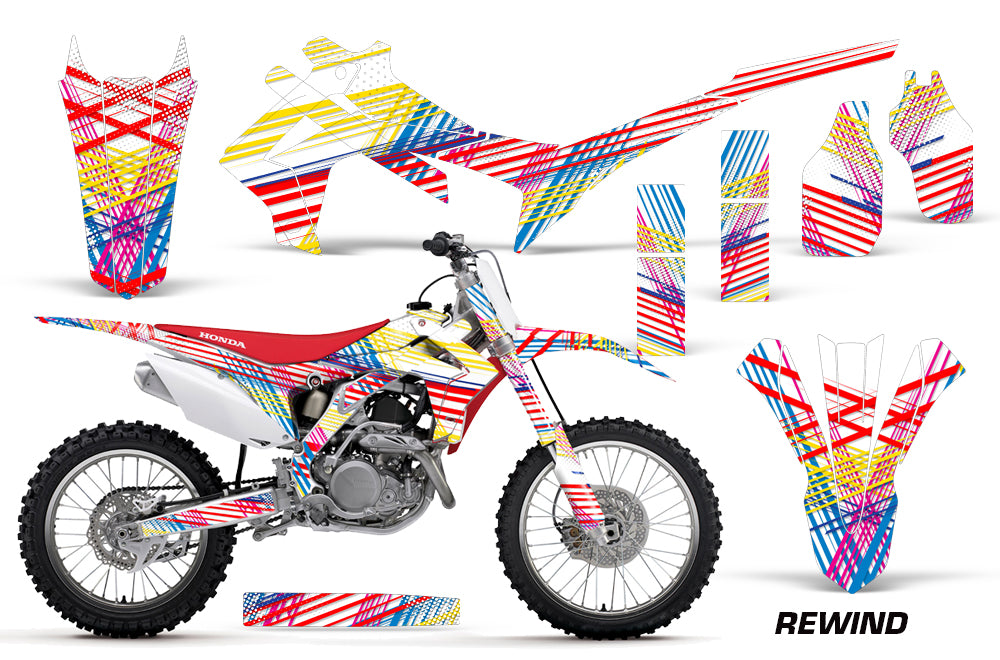 Dirt Bike Graphics Kit Decal Sticker Wrap For Honda CRF250R 2014-2017 REWIND-atv motorcycle utv parts accessories gear helmets jackets gloves pantsAll Terrain Depot