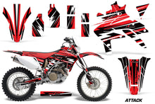 Load image into Gallery viewer, Dirt Bike Decal Graphics Kit Sticker Wrap For Honda CRF450X 2005-2016 ATTACK RED-atv motorcycle utv parts accessories gear helmets jackets gloves pantsAll Terrain Depot