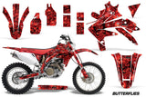 Dirt Bike Decal Graphics Kit Sticker Wrap For Honda CRF450X 2005-2016 BUTTERFLIES BLACK RED