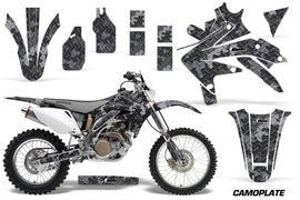 Dirt Bike Decal Graphics Kit Sticker Wrap For Honda CRF450X 2005-2016 CAMOPLATE BLACK-atv motorcycle utv parts accessories gear helmets jackets gloves pantsAll Terrain Depot