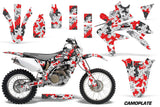 Dirt Bike Decal Graphics Kit Sticker Wrap For Honda CRF450X 2005-2016 CAMOPLATE RED