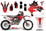 Decal Graphics Kit Sticker Wrap + # Plates For Honda CRF450X 2005-2016 CARBONX RED