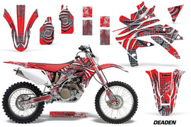 Dirt Bike Decal Graphics Kit Sticker Wrap For Honda CRF450X 2005-2016 DEADEN RED-atv motorcycle utv parts accessories gear helmets jackets gloves pantsAll Terrain Depot