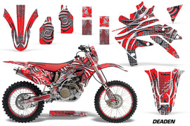 Decal Graphics Kit Sticker Wrap + # Plates For Honda CRF450X 2005-2016 DEADEN RED-atv motorcycle utv parts accessories gear helmets jackets gloves pantsAll Terrain Depot