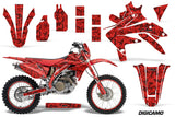 Decal Graphics Kit Sticker Wrap + # Plates For Honda CRF450X 2005-2016 DIGICAMO RED