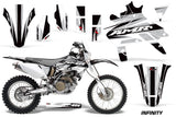 Dirt Bike Decal Graphics Kit Sticker Wrap For Honda CRF450X 2005-2016 INFINITY SILVER