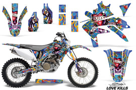 Dirt Bike Decal Graphics Kit Sticker Wrap For Honda CRF450X 2005-2016 EDHLK BLUE-atv motorcycle utv parts accessories gear helmets jackets gloves pantsAll Terrain Depot