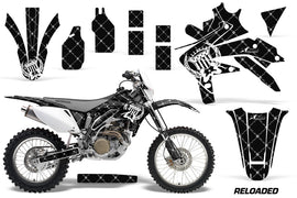 Dirt Bike Decal Graphics Kit Sticker Wrap For Honda CRF450X 2005-2016 RELOADED WHITE BLACK-atv motorcycle utv parts accessories gear helmets jackets gloves pantsAll Terrain Depot