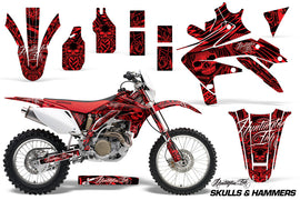 Dirt Bike Decal Graphics Kit Sticker Wrap For Honda CRF450X 2005-2016 HISH RED-atv motorcycle utv parts accessories gear helmets jackets gloves pantsAll Terrain Depot