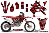 Dirt Bike Decal Graphics Kit Sticker Wrap For Honda CRF450X 2005-2016 HISH RED