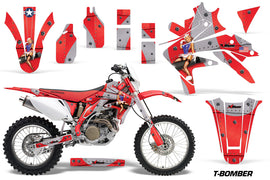 Dirt Bike Decal Graphics Kit Sticker Wrap For Honda CRF450X 2005-2016 TBOMBER RED-atv motorcycle utv parts accessories gear helmets jackets gloves pantsAll Terrain Depot