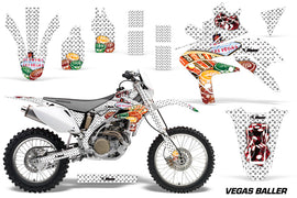 Dirt Bike Decal Graphics Kit Sticker Wrap For Honda CRF450X 2005-2016 VEGAS WHITE-atv motorcycle utv parts accessories gear helmets jackets gloves pantsAll Terrain Depot