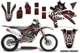 Dirt Bike Decal Graphics Kit Sticker Wrap For Honda CRF450X 2005-2016 WIDOW RED BLACK