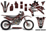 Decal Graphics Kit Sticker Wrap + # Plates For Honda CRF450X 2005-2016 WIDOW BLACK RED
