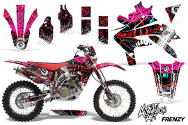 Decal Graphics Kit Sticker Wrap + # Plates For Honda CRF450X 2005-2016 FRENZY RED-atv motorcycle utv parts accessories gear helmets jackets gloves pantsAll Terrain Depot