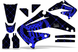 Dirt Bike Graphics Kit Decal Sticker Wrap For Honda CRF450R 2002-2004 RELOADED BLUE BLACK-atv motorcycle utv parts accessories gear helmets jackets gloves pantsAll Terrain Depot