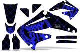 Dirt Bike Graphics Kit Decal Sticker Wrap For Honda CRF450R 2002-2004 RELOADED BLUE BLACK