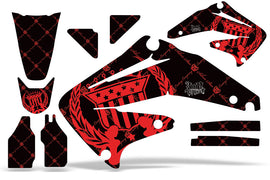 Dirt Bike Graphics Kit Decal Sticker Wrap For Honda CRF450R 2002-2004 RELOADED RED BLACK-atv motorcycle utv parts accessories gear helmets jackets gloves pantsAll Terrain Depot