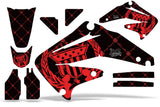 Dirt Bike Graphics Kit Decal Sticker Wrap For Honda CRF450R 2002-2004 RELOADED RED BLACK
