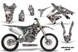 Dirt Bike Graphics Kit Decal Sticker Wrap For Honda CRF450R 2009-2012 CHECKERED SILVER