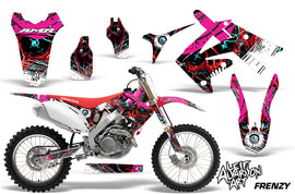 Dirt Bike Graphics Kit Decal Sticker Wrap For Honda CRF250R 2010-2013 FRENZY RED-atv motorcycle utv parts accessories gear helmets jackets gloves pantsAll Terrain Depot