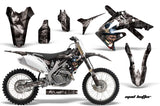 Dirt Bike Graphics Kit Decal Sticker Wrap For Honda CRF250R 2010-2013 HATTER SILVER BLACK