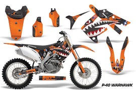 Dirt Bike Graphics Kit Decal Sticker Wrap For Honda CRF250R 2010-2013 WARHAWK ORANGE-atv motorcycle utv parts accessories gear helmets jackets gloves pantsAll Terrain Depot