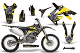 Dirt Bike Graphics Kit Decal Sticker Wrap For Honda CRF250R 2010-2013 TOXIC YELLOW BLACK