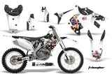 Dirt Bike Graphics Kit Decal Sticker Wrap For Honda CRF250R 2010-2013 TBOMBER WHITE