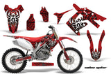 Dirt Bike Graphics Kit Decal Sticker Wrap For Honda CRF450R 2009-2012 WIDOW BLACK RED