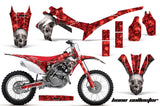 Dirt Bike Graphics Kit Decal Sticker Wrap For Honda CRF250R 2014-2017 BONES RED